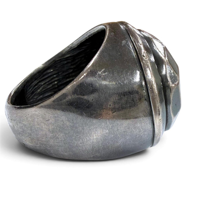 Very Good BOTTEGAVENETA Ring ring polygon Silver AG925 mens