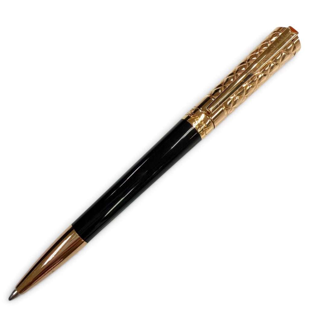 Great Dupont Ballpoint pen Liberte Twist type black lacquer mens 465601