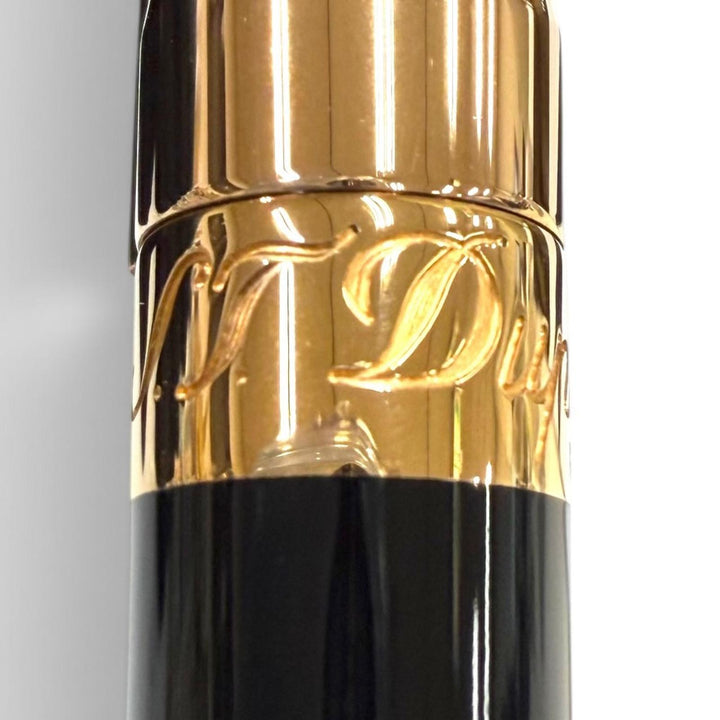 Great Dupont Ballpoint pen Liberte Twist type black lacquer mens 465601