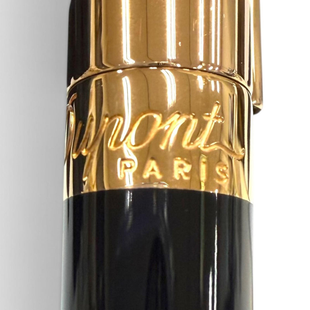 Great Dupont Ballpoint pen Liberte Twist type black lacquer mens 465601