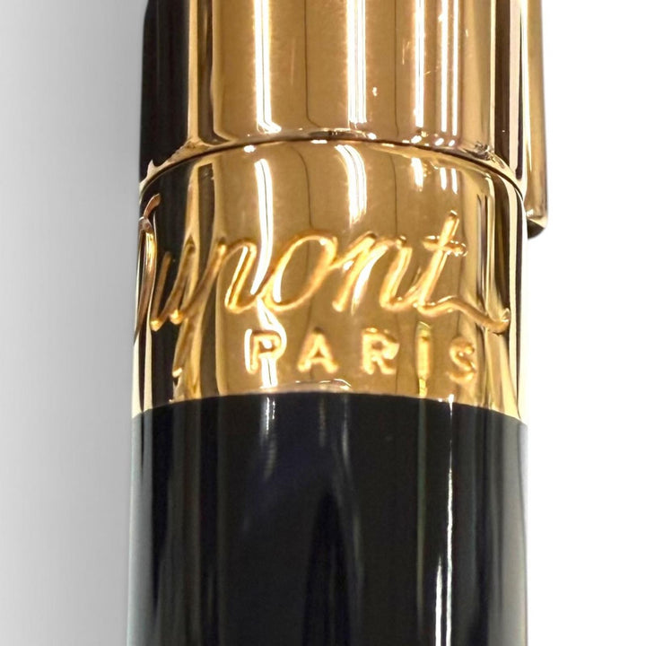 Great Dupont Ballpoint pen Liberte Twist type black lacquer mens 465601