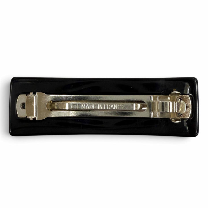 Great CHANEL Valletta COCO Mark Hair Accessories black Women 99P