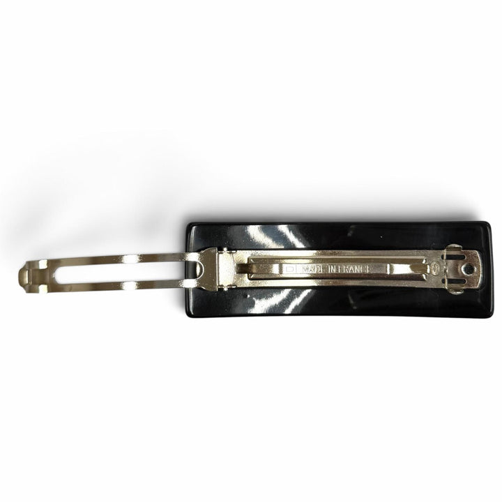 Great CHANEL Valletta COCO Mark Hair Accessories black Women 99P