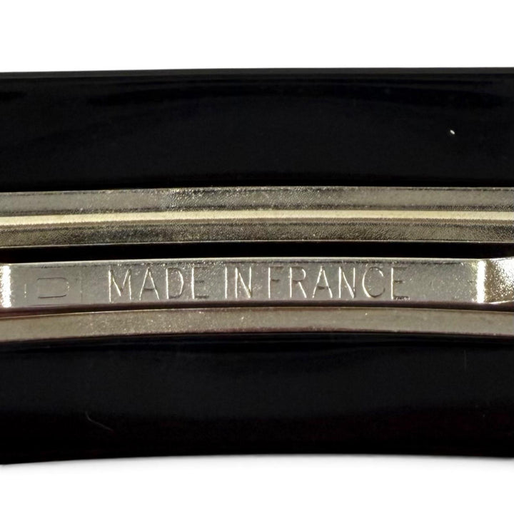 Great CHANEL Valletta COCO Mark Hair Accessories black Women 99P