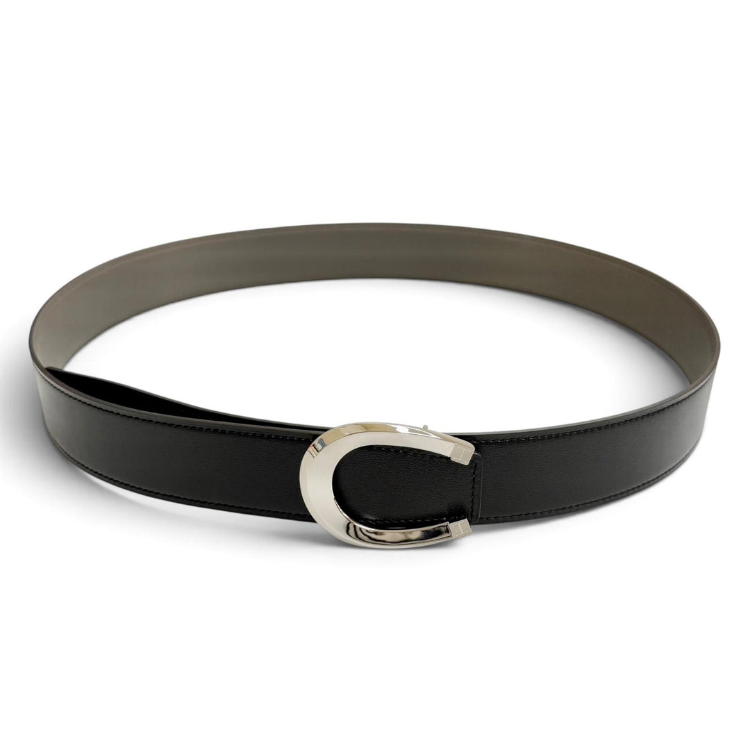 Pristine HERMES belt rack Reversible Leather black Epsom Leather Women