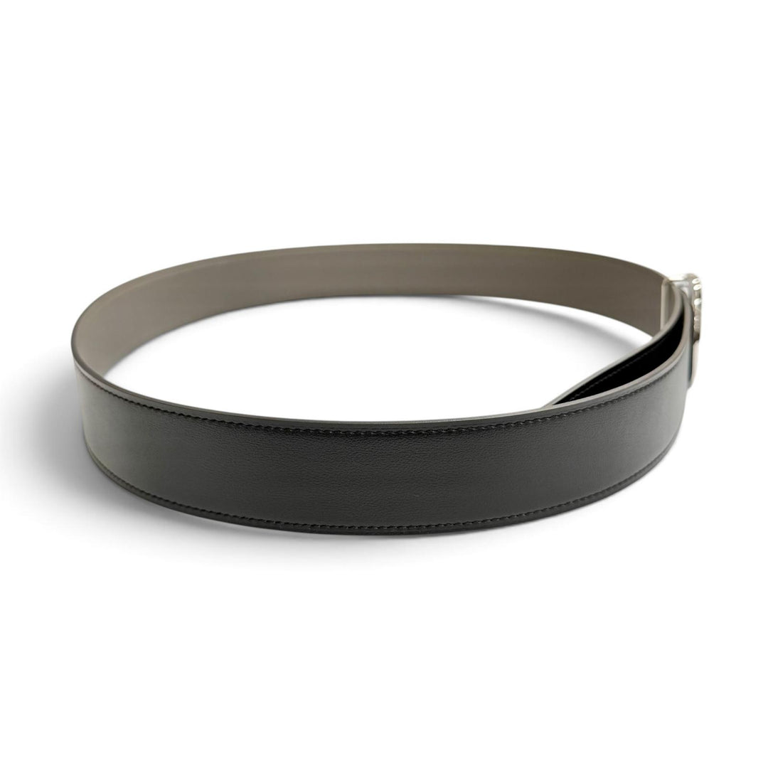 Pristine HERMES belt rack Reversible Leather black Epsom Leather Women