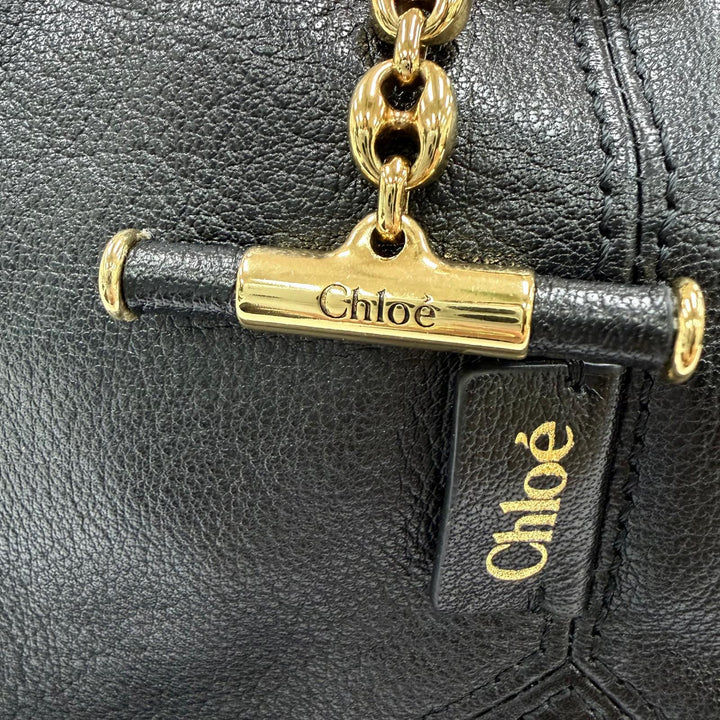 Pristine Chloe Handbag Balloon bag, grain leather black Women CHC25WS644Q15001