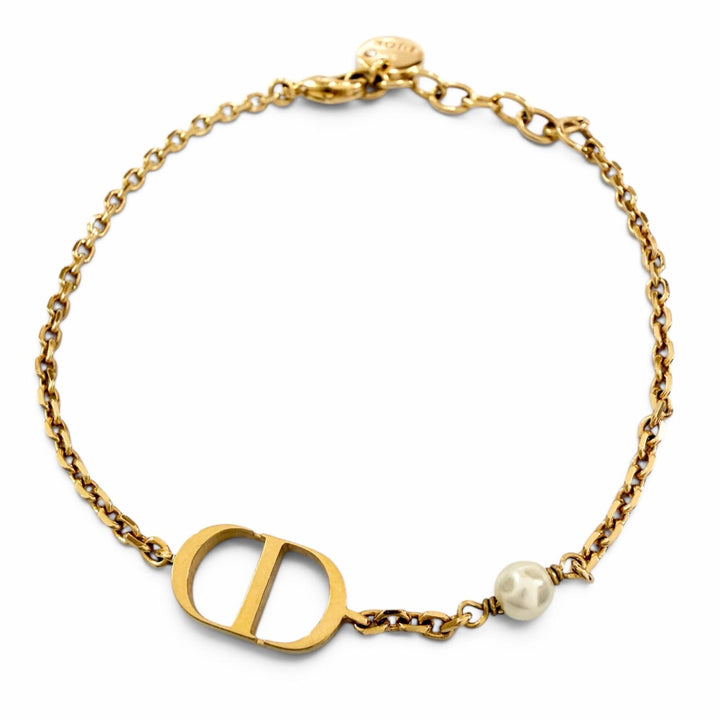 Great DIOR bracelet Petit CD CD Signature Chain gold metal Women