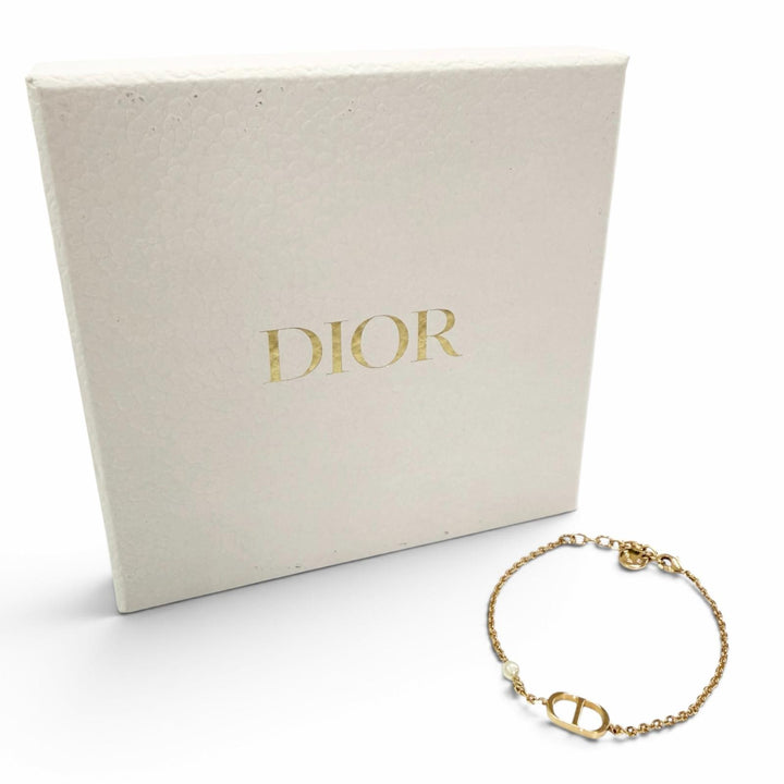 Great DIOR bracelet Petit CD CD Signature Chain gold metal Women