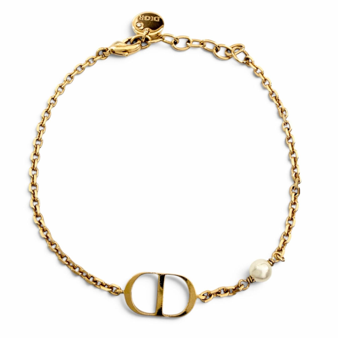 Great DIOR bracelet Petit CD CD Signature Chain gold metal Women