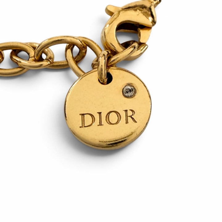 Great DIOR bracelet Petit CD CD Signature Chain gold metal Women