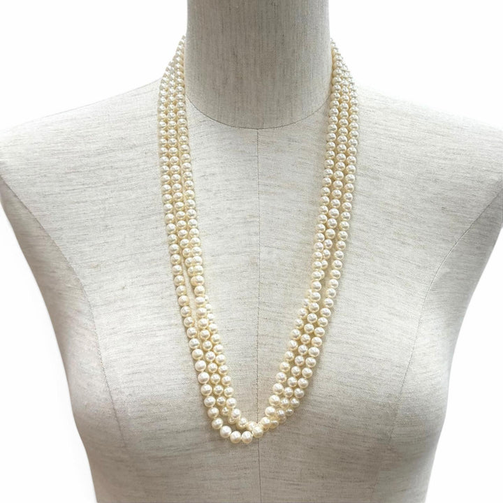 Excellent TIFFANY&Co. Necklace White system Freshwater pearl Women