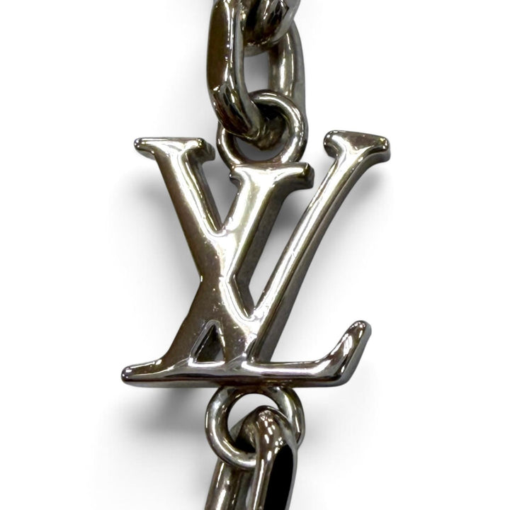 Excellent LOUIS VUITTON Necklace Chain LV Yours Silver mens M02739