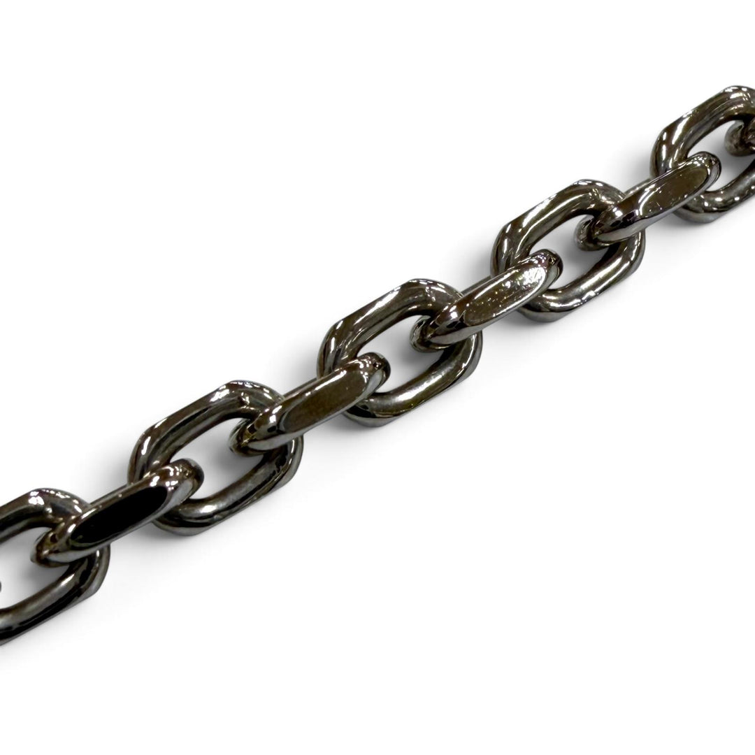 Excellent LOUIS VUITTON Necklace Chain LV Yours Silver mens M02739