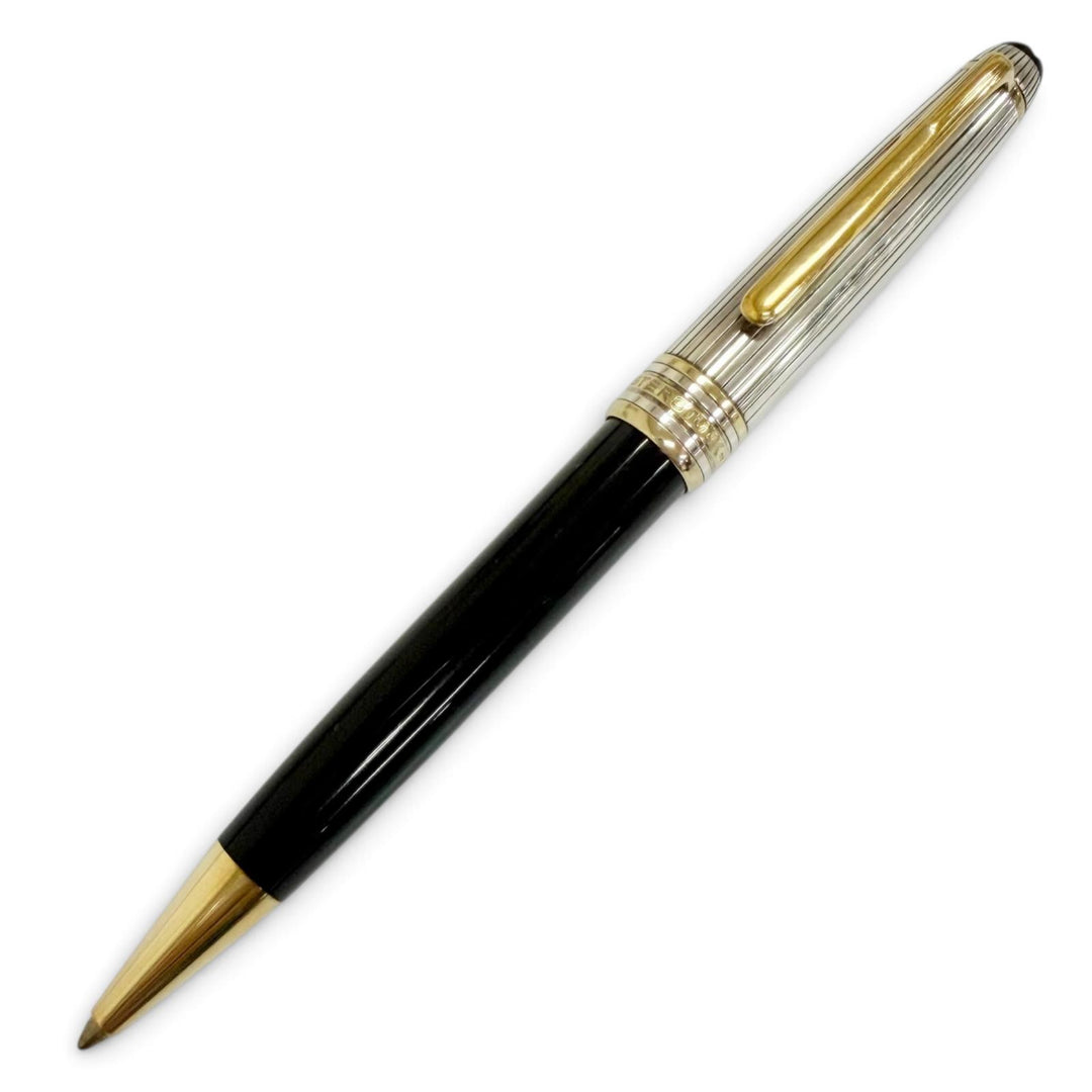 Great MONTBLANC Ballpoint pen Meisterstück Solitaire Due Sterling Silver