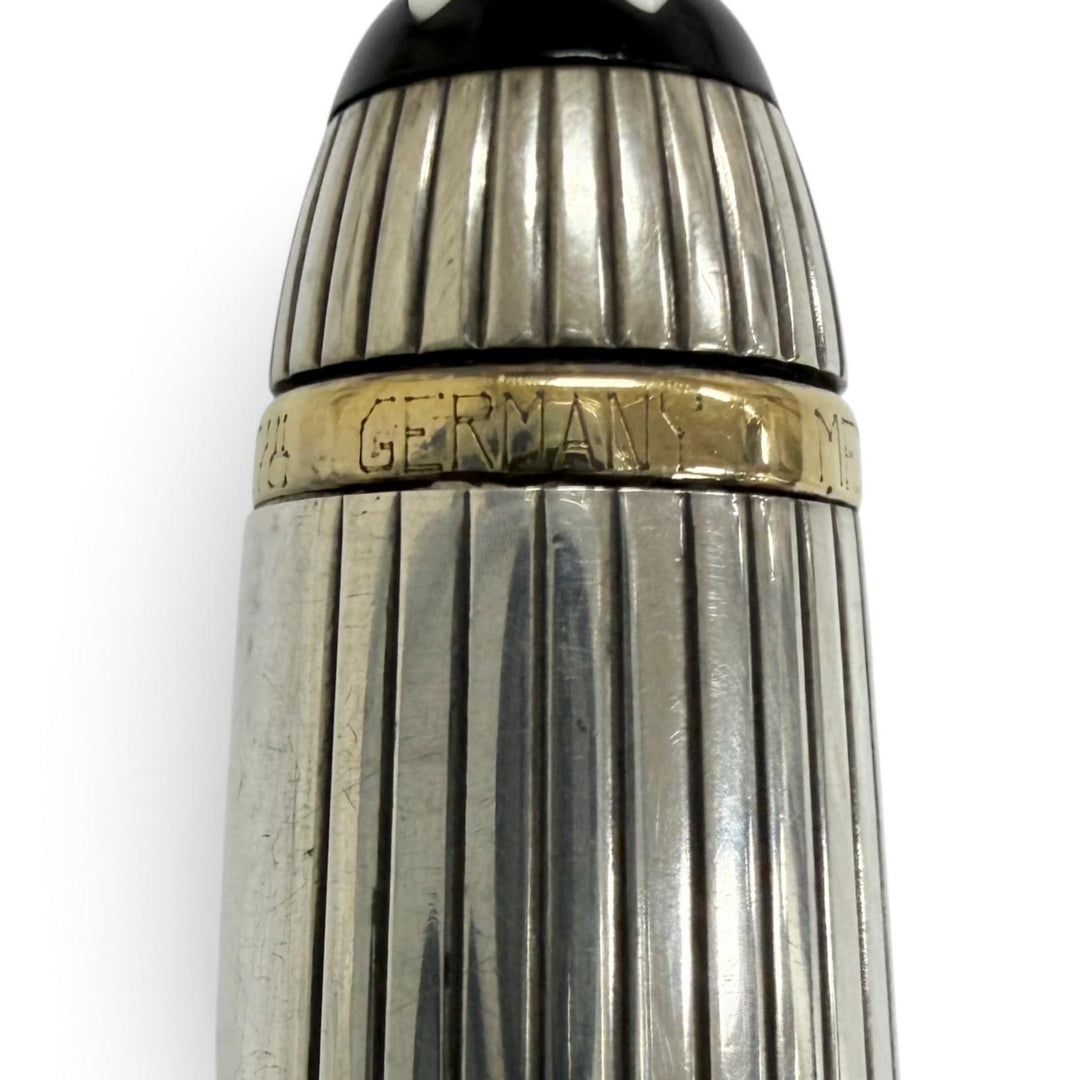 Great MONTBLANC Ballpoint pen Meisterstück Solitaire Due Sterling Silver