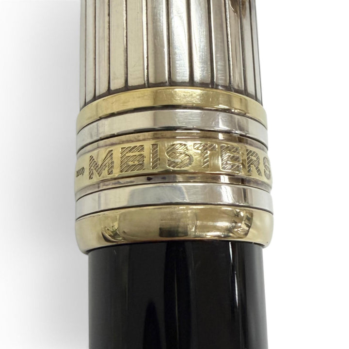 Great MONTBLANC Ballpoint pen Meisterstück Solitaire Due Sterling Silver