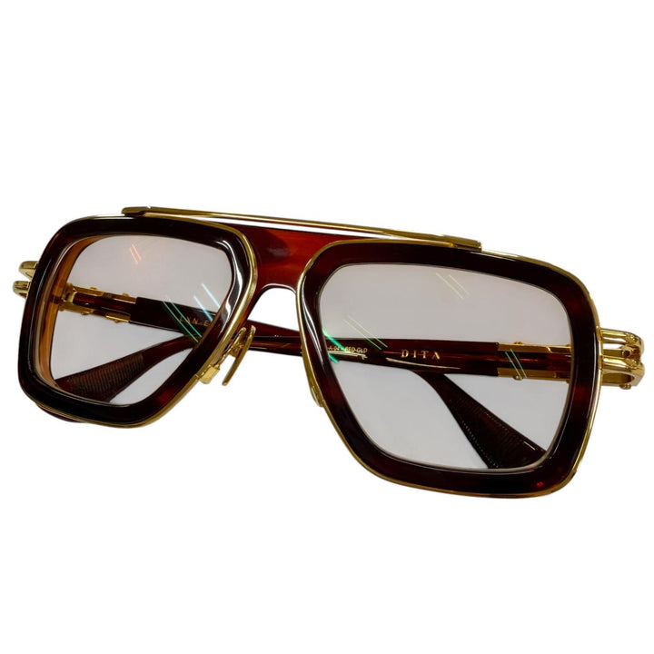 Excellent DITA sunglasses LXN-EVO Two-Bridge Eyewear gold mens DTS403