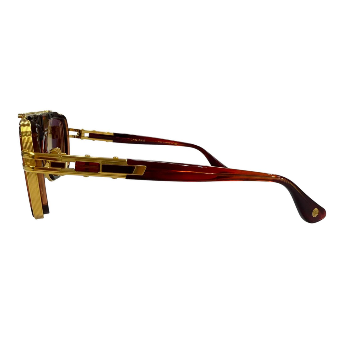 Excellent DITA sunglasses LXN-EVO Two-Bridge Eyewear gold mens DTS403
