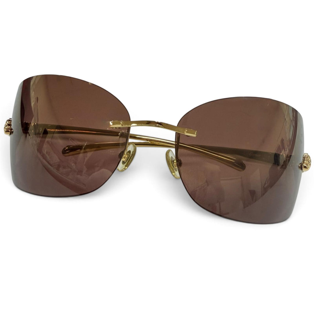 Excellent Cartier sunglasses PANTHERE Rimless Two-Point Glasses gold 5309825