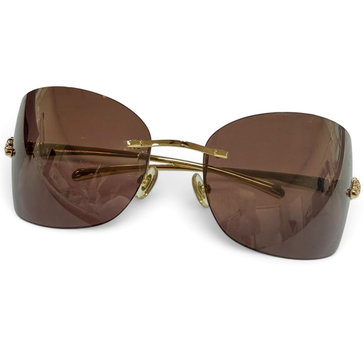 Excellent Cartier sunglasses PANTHERE Rimless Two-Point Glasses gold 5309825