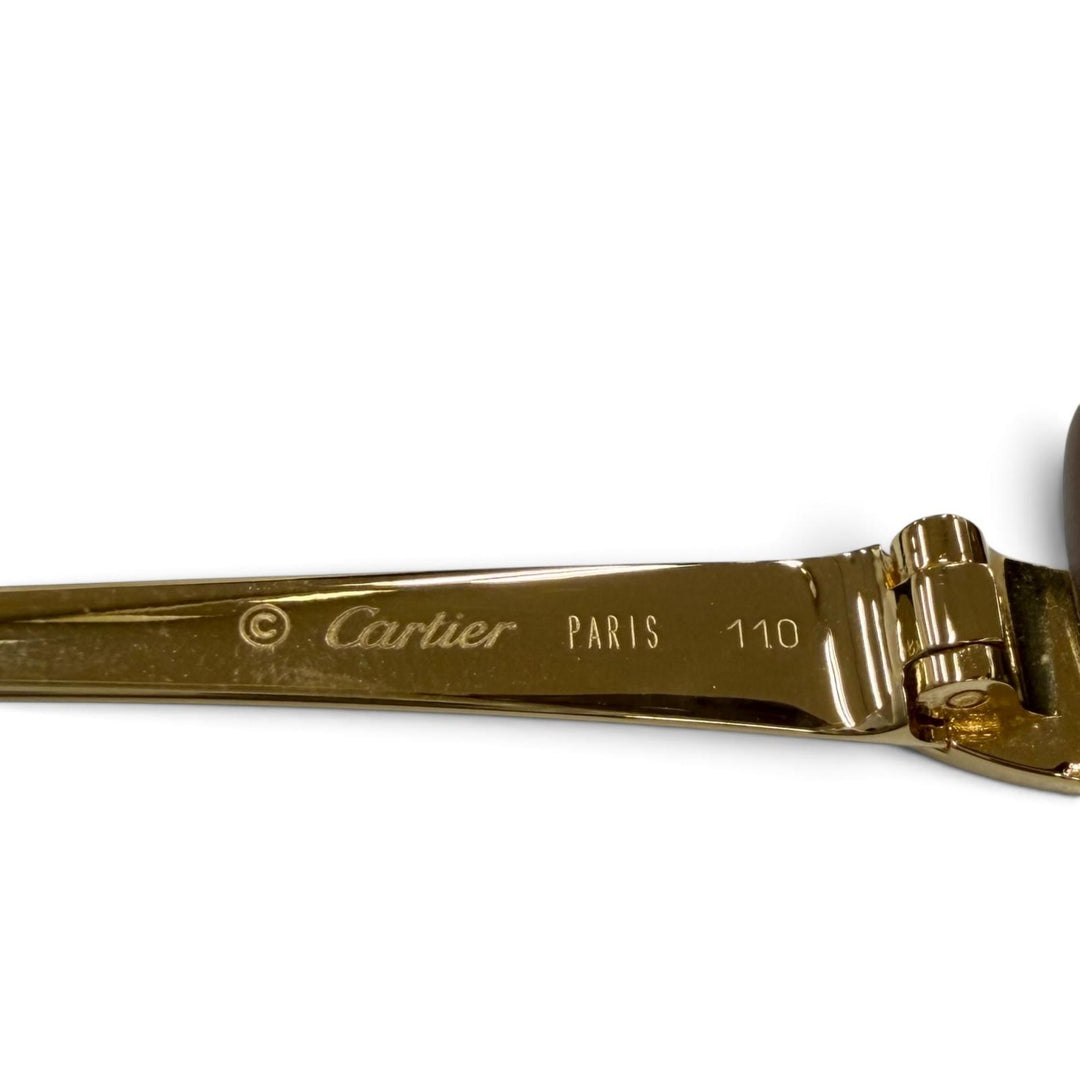 Excellent Cartier sunglasses PANTHERE Rimless Two-Point Glasses gold 5309825