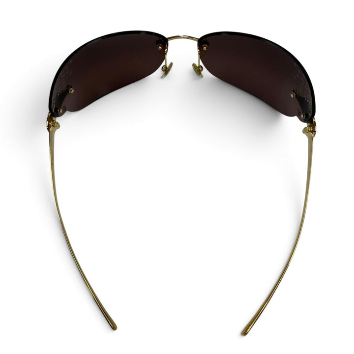 Excellent Cartier sunglasses PANTHERE Rimless Two-Point Glasses gold 5309825