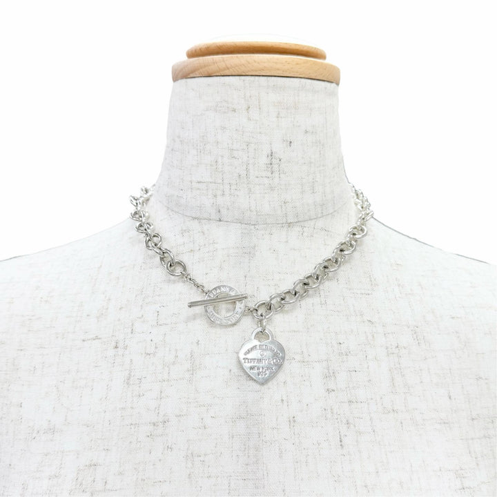 Great TIFFANY&Co. Necklace Heart Tag Necklace Purchased in October 2023 925