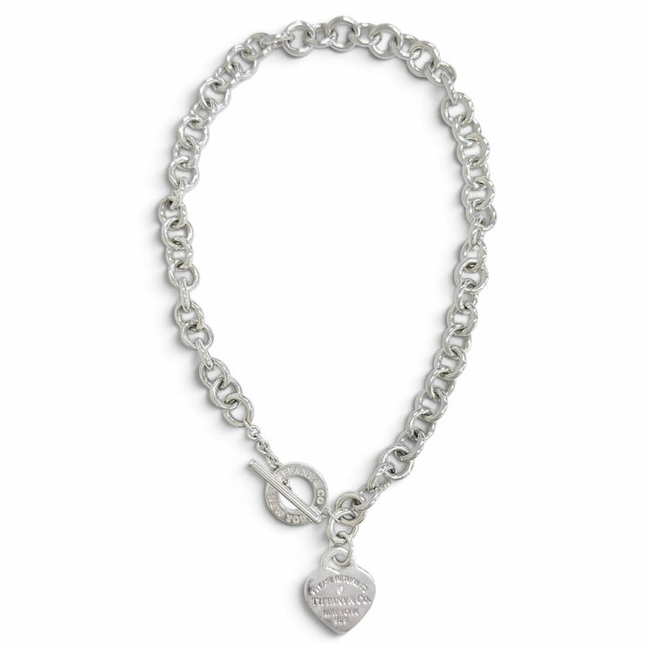Great TIFFANY&Co. Necklace Heart Tag Necklace Purchased in October 2023 925