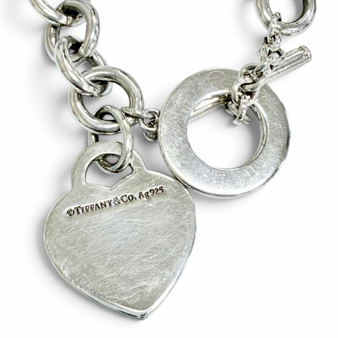 Great TIFFANY&Co. Necklace Heart Tag Necklace Purchased in October 2023 925