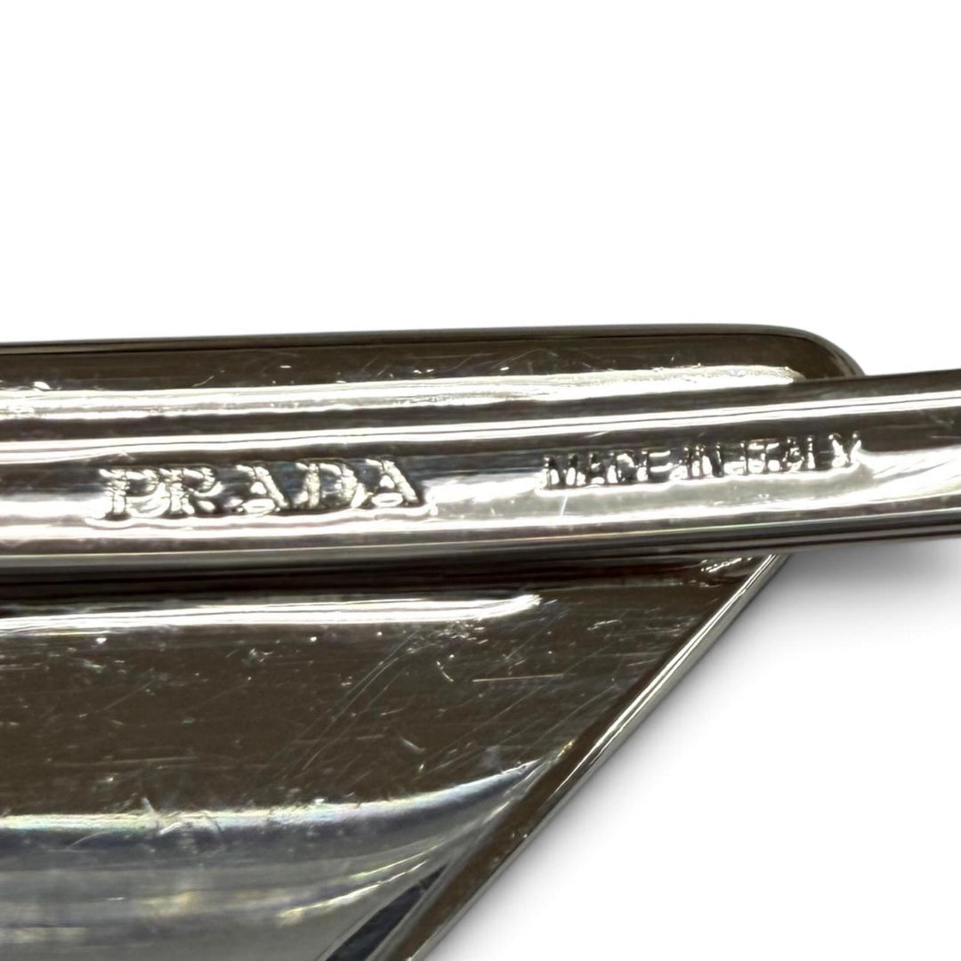 Great PRADA hairpin Metal Hairpin 2-piece set: Triangle logo Women 1IF051