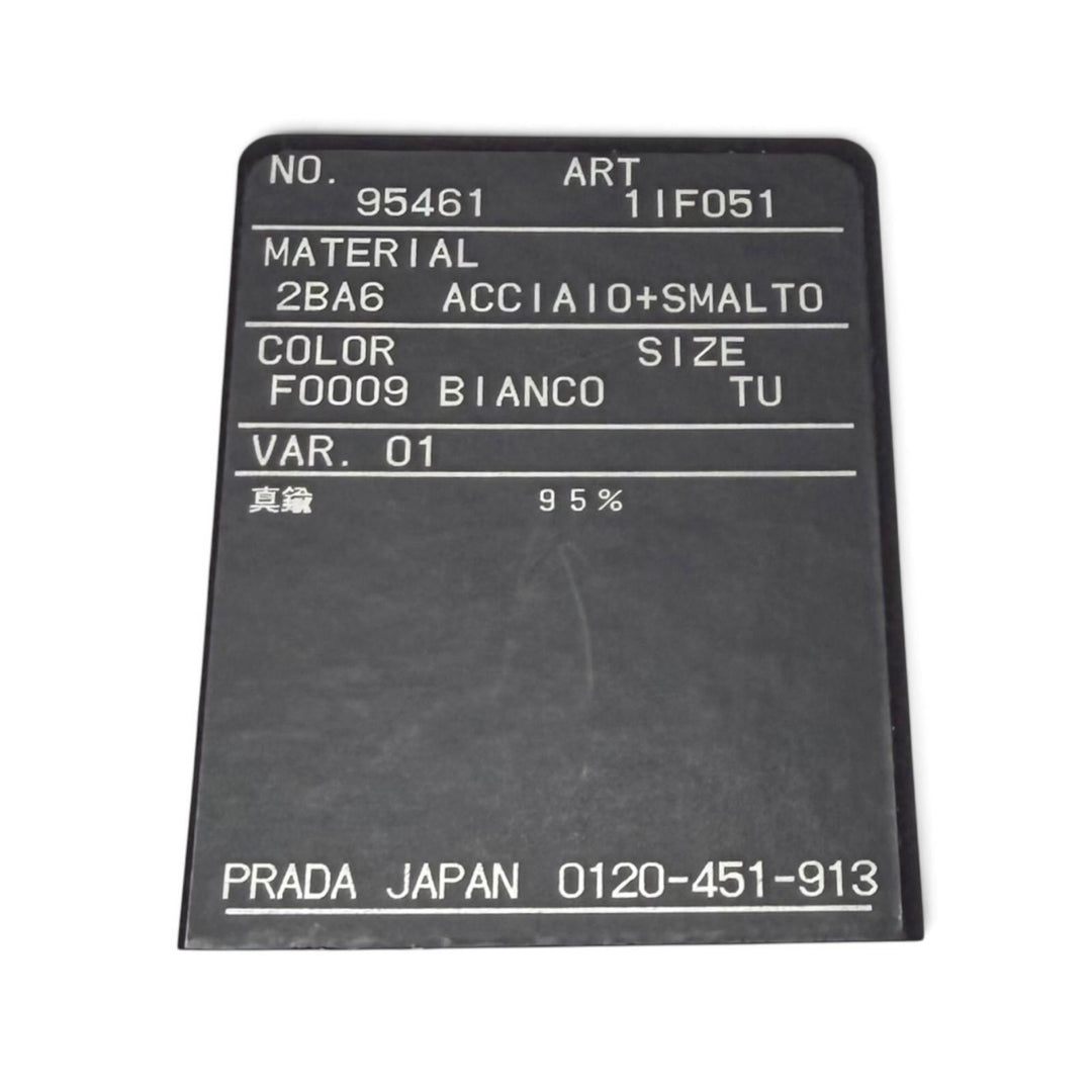 Great PRADA hairpin Metal Hairpin 2-piece set: Triangle logo Women 1IF051