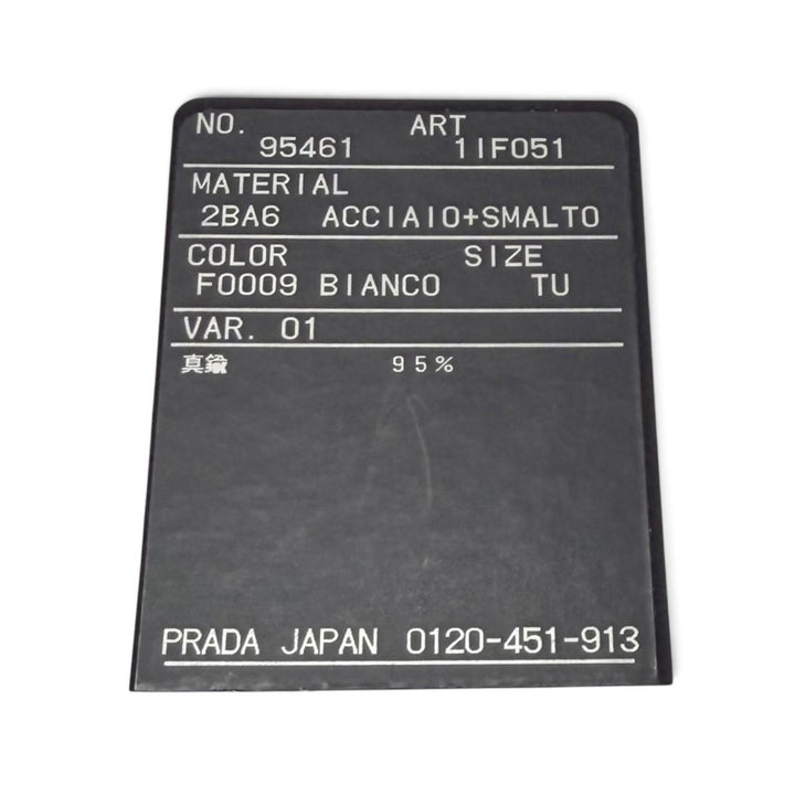 Great PRADA hairpin Metal Hairpin 2-piece set: Triangle logo Women 1IF051