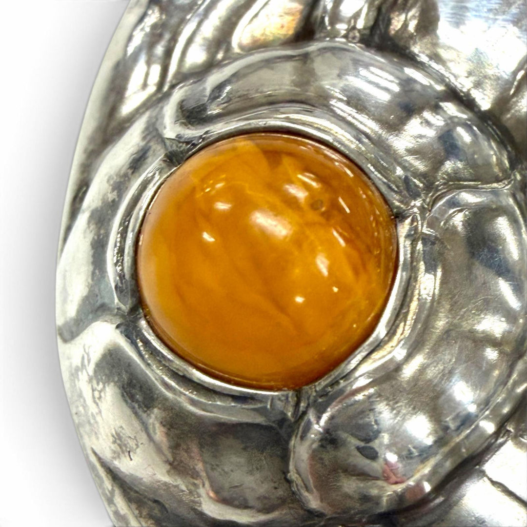 Great Georg Jensen Brooch 42 Rare 90th Anniversary Item Silver 925 Women