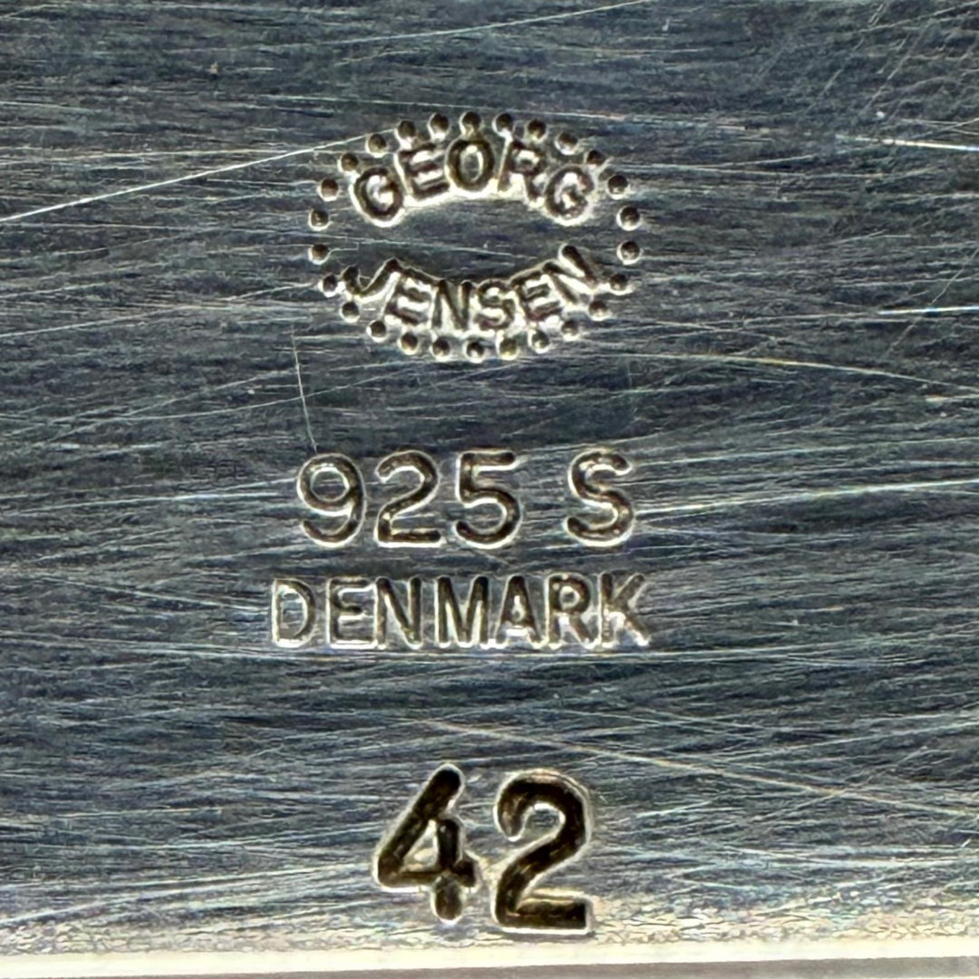 Great Georg Jensen Brooch 42 Rare 90th Anniversary Item Silver 925 Women