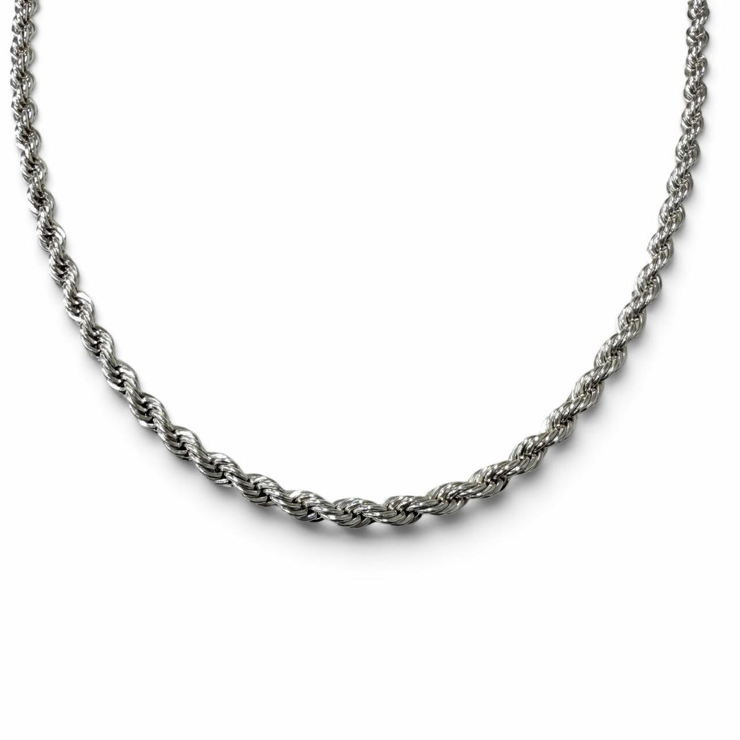 Excellent TIFFANY&Co. Necklace Twist Chain Silver SV925 mens