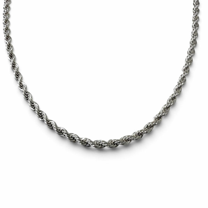 Excellent TIFFANY&Co. Necklace Twist Chain Silver SV925 mens