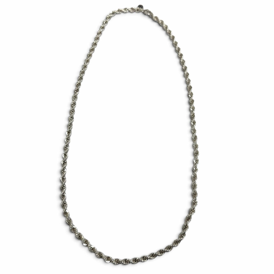 Excellent TIFFANY&Co. Necklace Twist Chain Silver SV925 mens