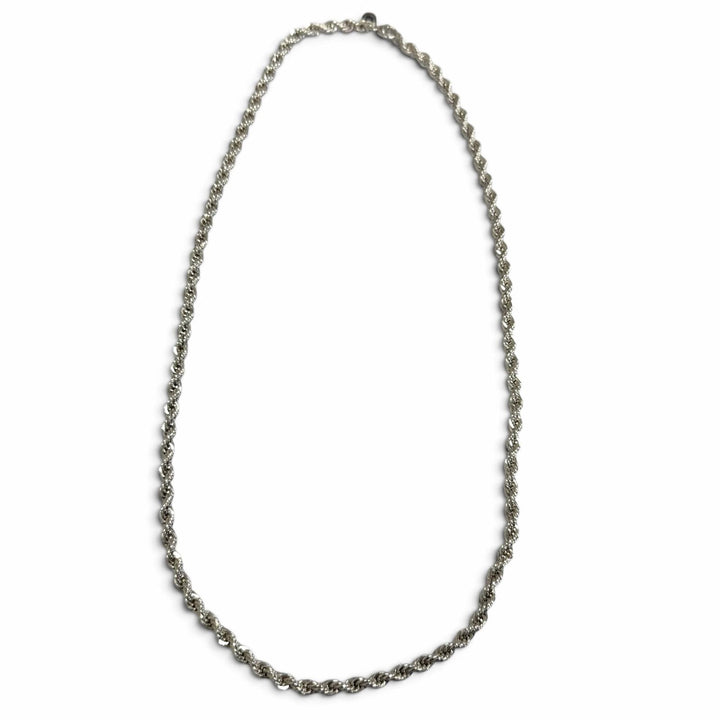 Excellent TIFFANY&Co. Necklace Twist Chain Silver SV925 mens