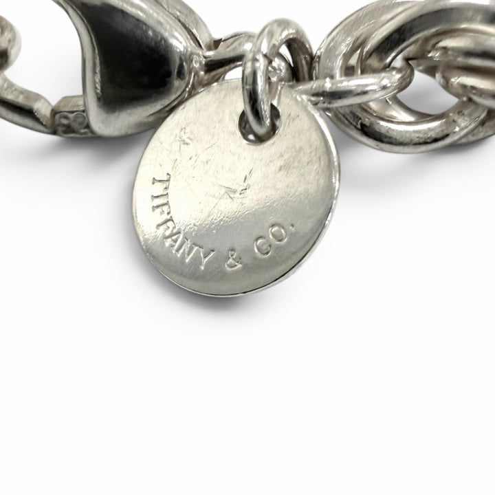 Excellent TIFFANY&Co. Necklace Twist Chain Silver SV925 mens
