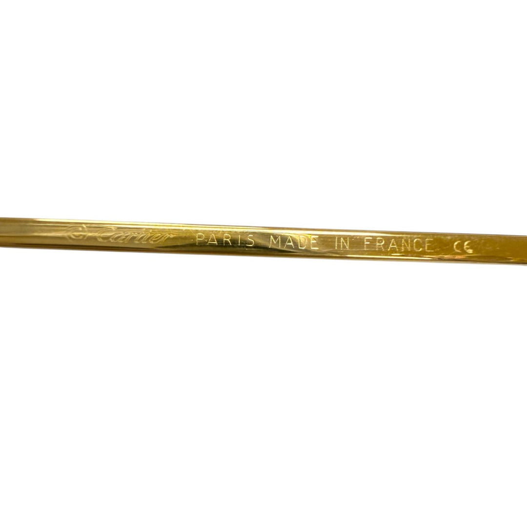 Great Cartier Glasses Trinity Oval Frame gold mens