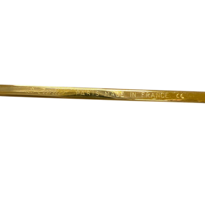 Great Cartier Glasses Trinity Oval Frame gold mens