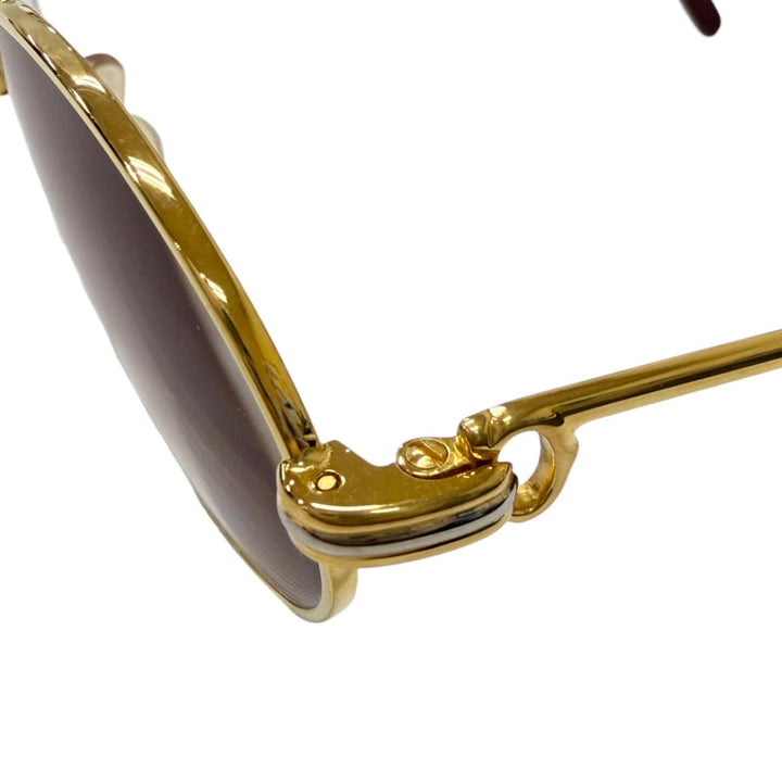 Great Cartier Glasses Trinity Oval Frame gold mens