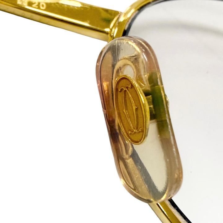 Great Cartier Glasses Trinity Oval Frame gold mens