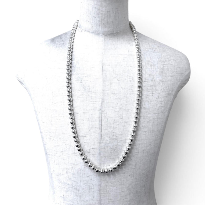 Excellent TIFFANY&Co. Hardware Long Ball Necklace Silver SV925