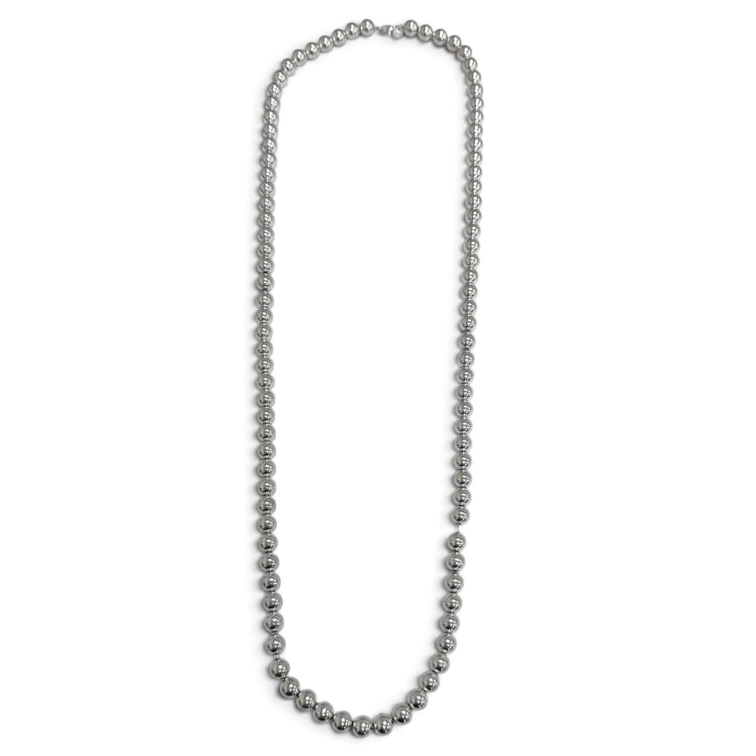 Excellent TIFFANY&Co. Hardware Long Ball Necklace Silver SV925