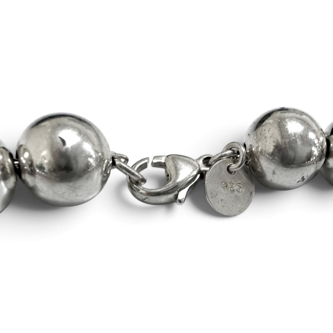 Excellent TIFFANY&Co. Hardware Long Ball Necklace Silver SV925