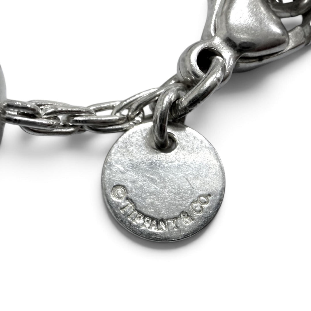 Excellent TIFFANY&Co. Hardware Long Ball Necklace Silver SV925