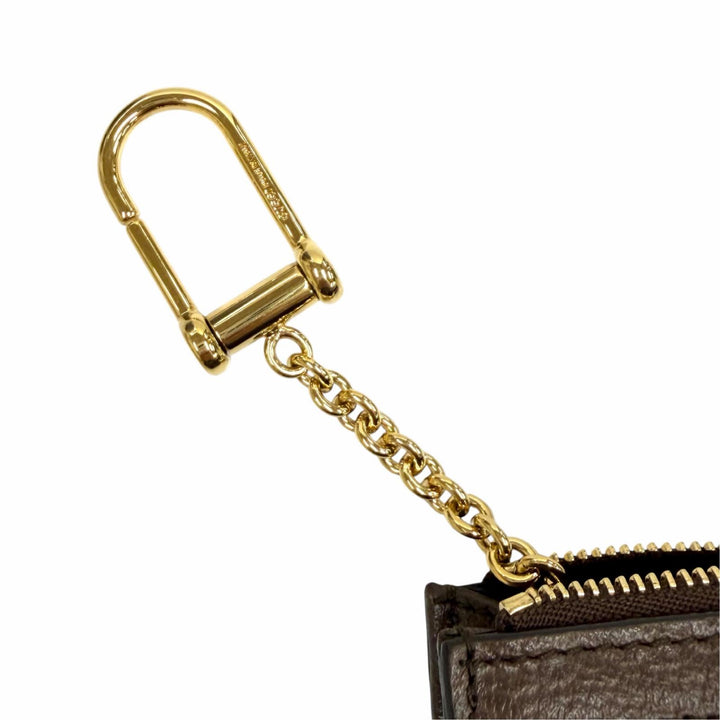 Excellent GUCCI Coin case beige GG Supreme Women 699530