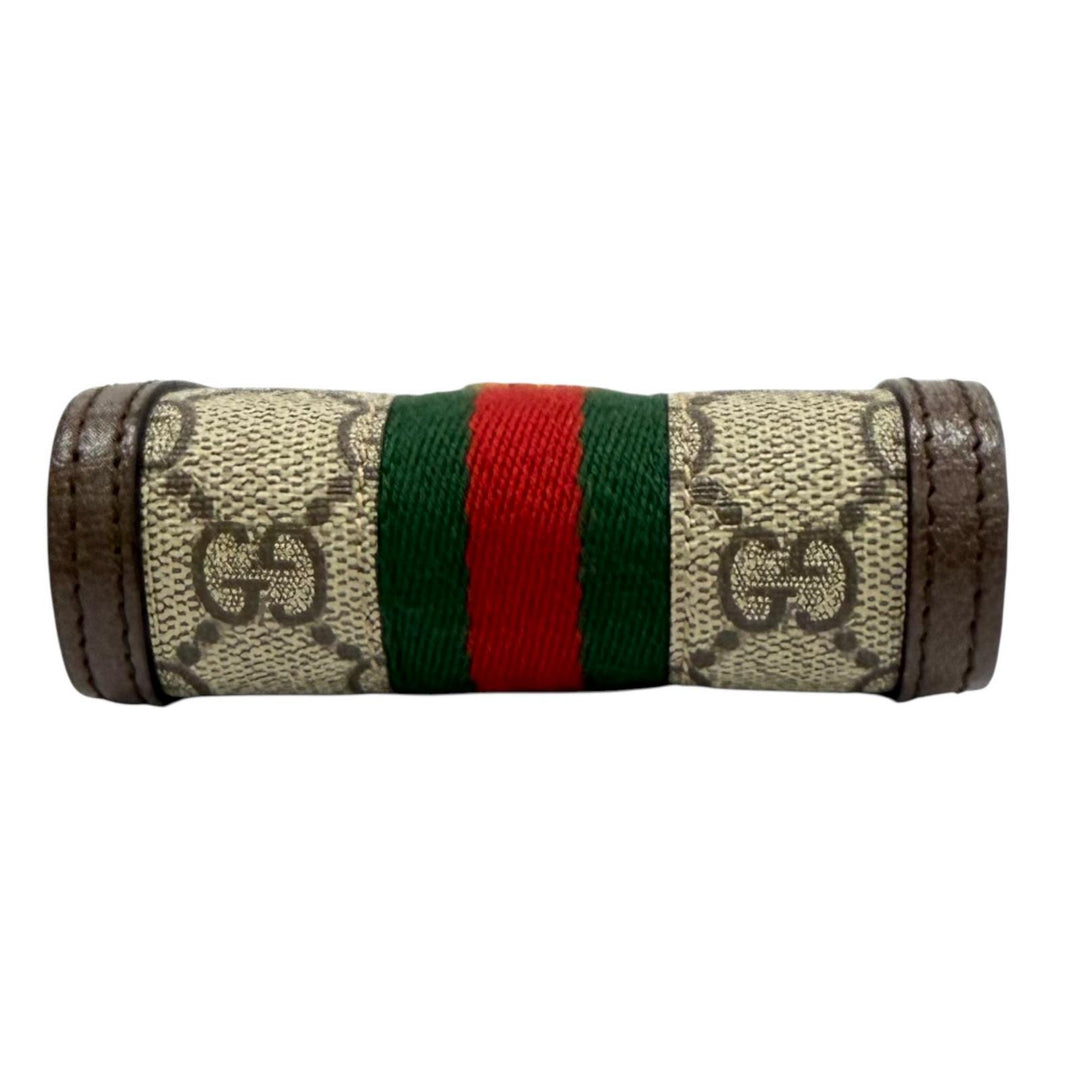 Excellent GUCCI Coin case beige GG Supreme Women 699530